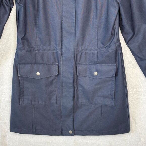 Columbia Here And There Trench Jacket Women's Small Omni Wick Rain Coat Blue - Picture 3 of 16